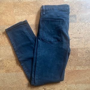 Hudson Jeans Barbara Super Skinny Black Jeans, Size 29